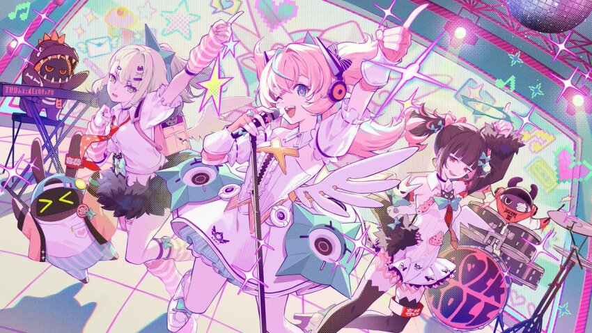 Сцена выступления персонажей